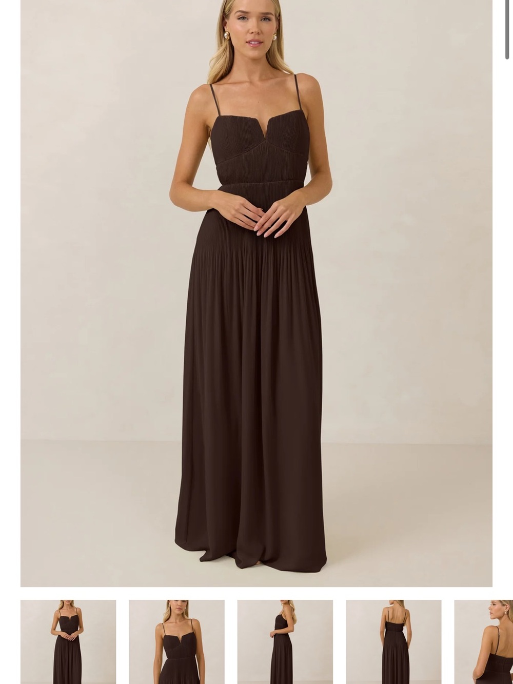 Park & Fifth Lena Dress - Espresso Chocolate Brown
